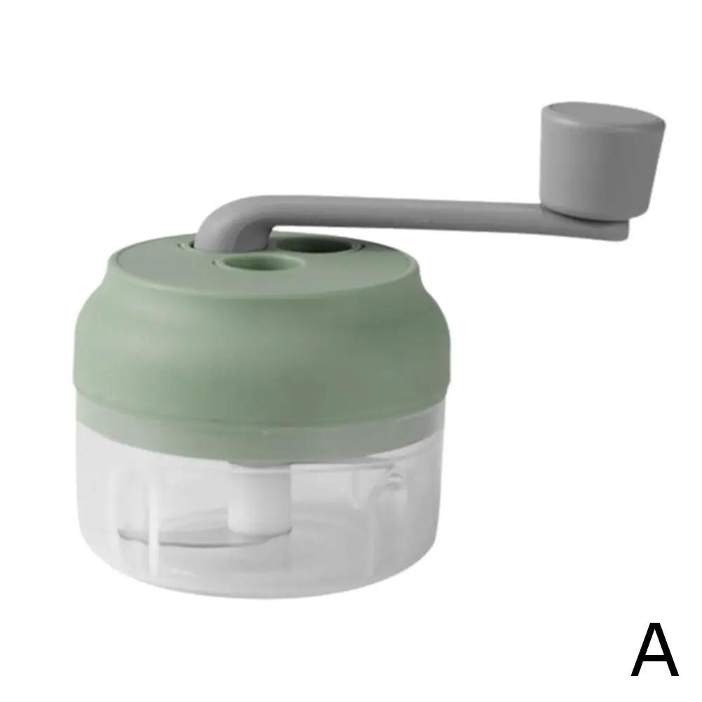 1pc Multifunctional Vegetable Chopper Small Food Processor Mincer Gadgets Kitchen Garlic Tool Food Chopper Manual Hand-Cran H5L1
