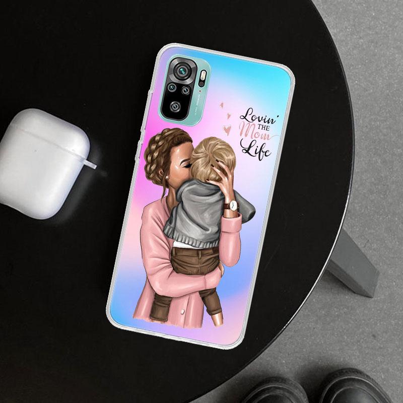 Woman Fashion Girl Super Mom Baby Phone Case Cover for Xiaomi Redmi Note 15 14 13 12 11 Pro Plus 14S 12S 11S 11T 11E 10S 10 Cust