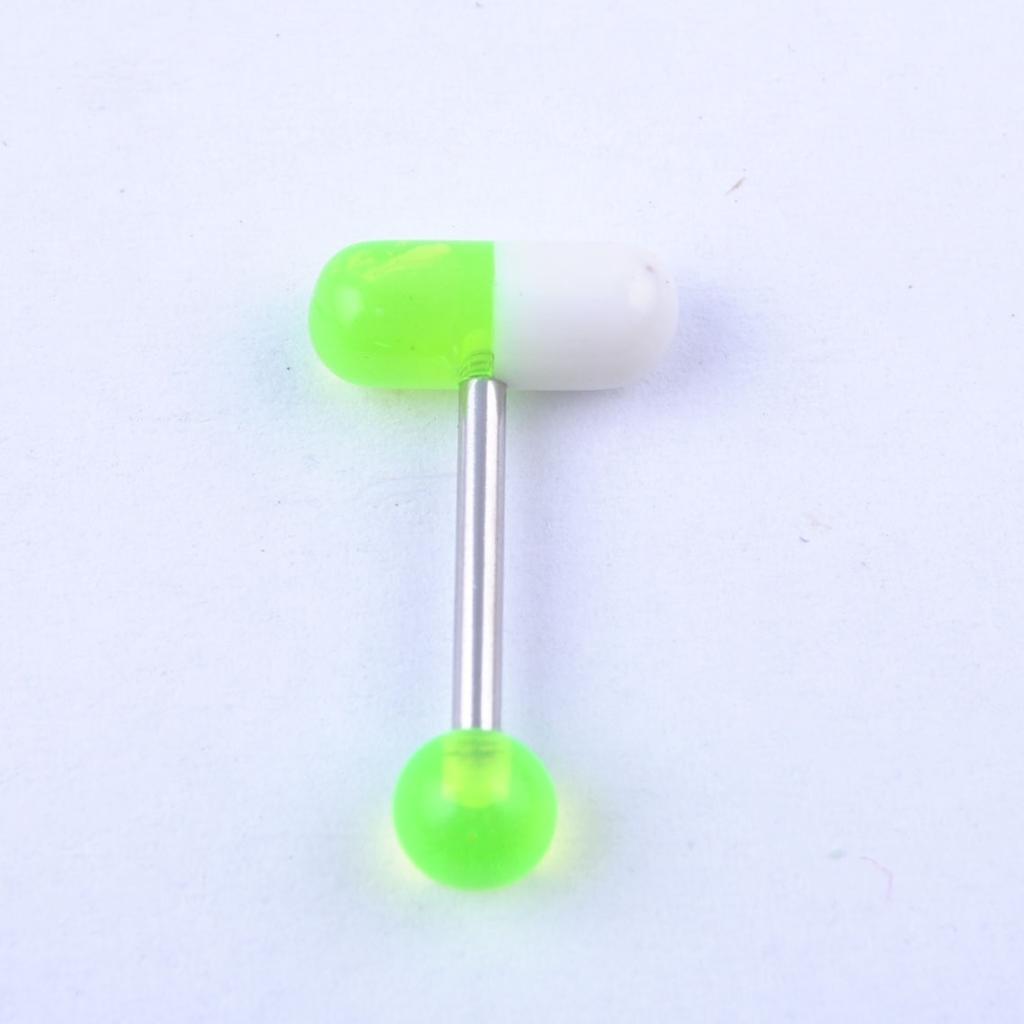 NOUVEAU 10 Couleurs Pilule Capsule Tongue Nipple Bar Ring Barbell Bijoux NOUVEAU 10 Couleurs Pilule Capsule Tongue Nipple Bar Ring Barbell Bijoux