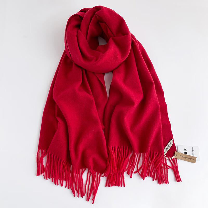 Женский шарф-палантин Liangsu из искусственного кашемира, однотонный