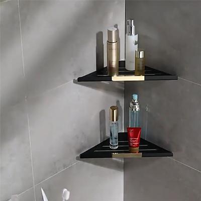 CYCLI-Bathroom Corner Rack Wall-Mounted Triangle Shower Corner Rack Toiletries And Cosmetics Storage Rack