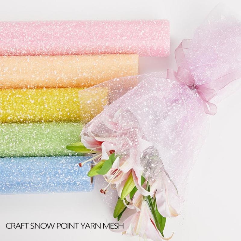 Schneeflocken Garn Wickel Netzpapier Blumenstrauß Verpackung Hochzeit Geburtstagsparty Dekoration Floristenbedarf Geschenkverpackungsmaterialien