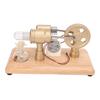 Stirling Engine Motor Model CNC Frame Multi Color LED Aluminum Alloy Flywheel Educational Toy for
