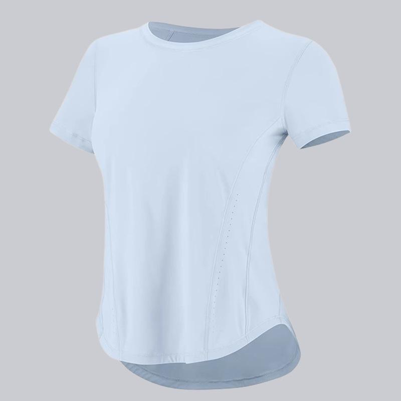 Women's Quick-Dry Fitness T-Shirt: Breathable, Slimming, Short-Sleeve Yoga & Running Wear