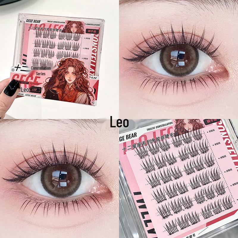 Gege Bear 12-Constellation Series No-Glue Natural Daily False Eyelashes for Beginners