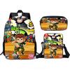 Teenage Hacker BEN10 Backpack, Elementary School Backpack, Three Piece Set, Children's Backpack, Shoulder Bag, Pencil Case