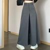 Women Summer High Waist Wide Leg Pants Sophisticated Drape Suit Trousers Thin Loose Slim Casual Pants