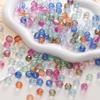 [10mm] Faceted Ball Beads Color Transparent Glass Beads Loose Spacer Beads For Jewelry Making Diy Bracelet Necklace Accessories