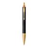 Stylo Bille - PARKER - IM Premium - Noir - Attributs Dorés - Recharge Bleue Pointe Moyenne