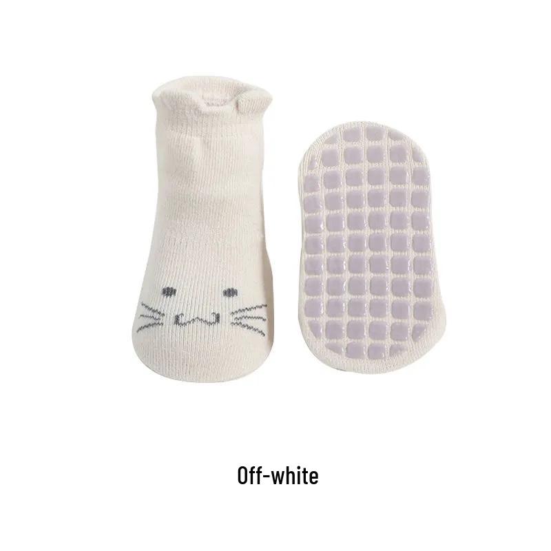 

Non-Slip Floor Socks for Toddlers, Breathable Combed Cotton for Autumn and Winter Size L (3-5 years) 13-15CM