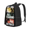 The One The Only The Legend Has Retired , Funny Retirement Gift For Men And Women , Hot Sale Backpack Fashion Bags Retirements