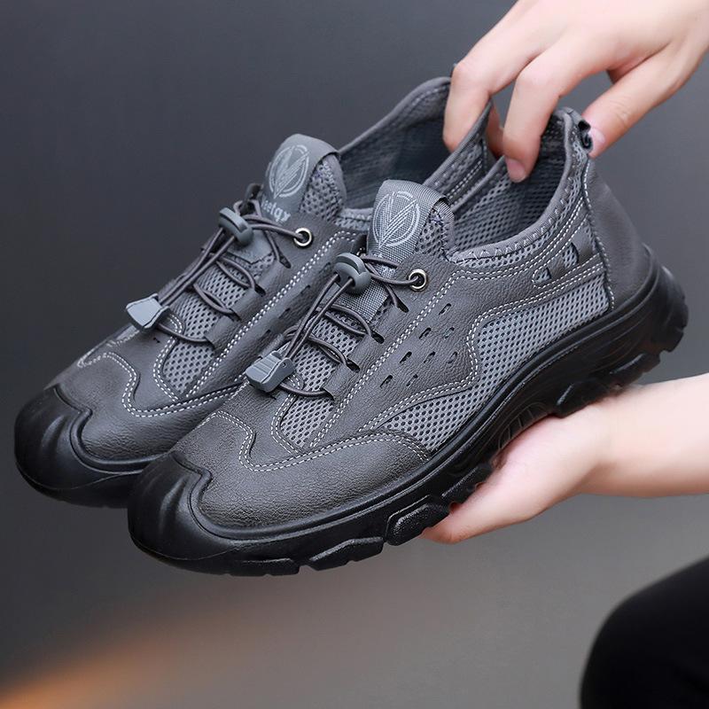 Fashion 2025 New Men's Breathable Men's Summer Shoes Mesh Outdoor Sports Shoes Soft Sole Anti Slip Wear Resistant Free Shipping Shoes
