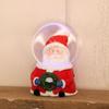 Resin Christmas Crystal Ball Snowman Glowing Crystal Ball Cute Christmas Gifts  Home Decoration