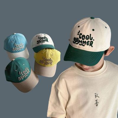 2-7 Years Breathable Sun Hat Letter Embroidery Peaked Hat Summer Kids Baseball Caps  Outdoor