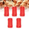 5pcs Flip Top Pigeon Feeder Anti Spill Feeding Tray No Waste No Mess Small Poultry Feeder with Holes