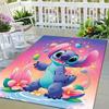 1pc Stitch Pattern Area Rug Soft Flannel Floor Mat for Living Room,Office,Bedroom and Carpet