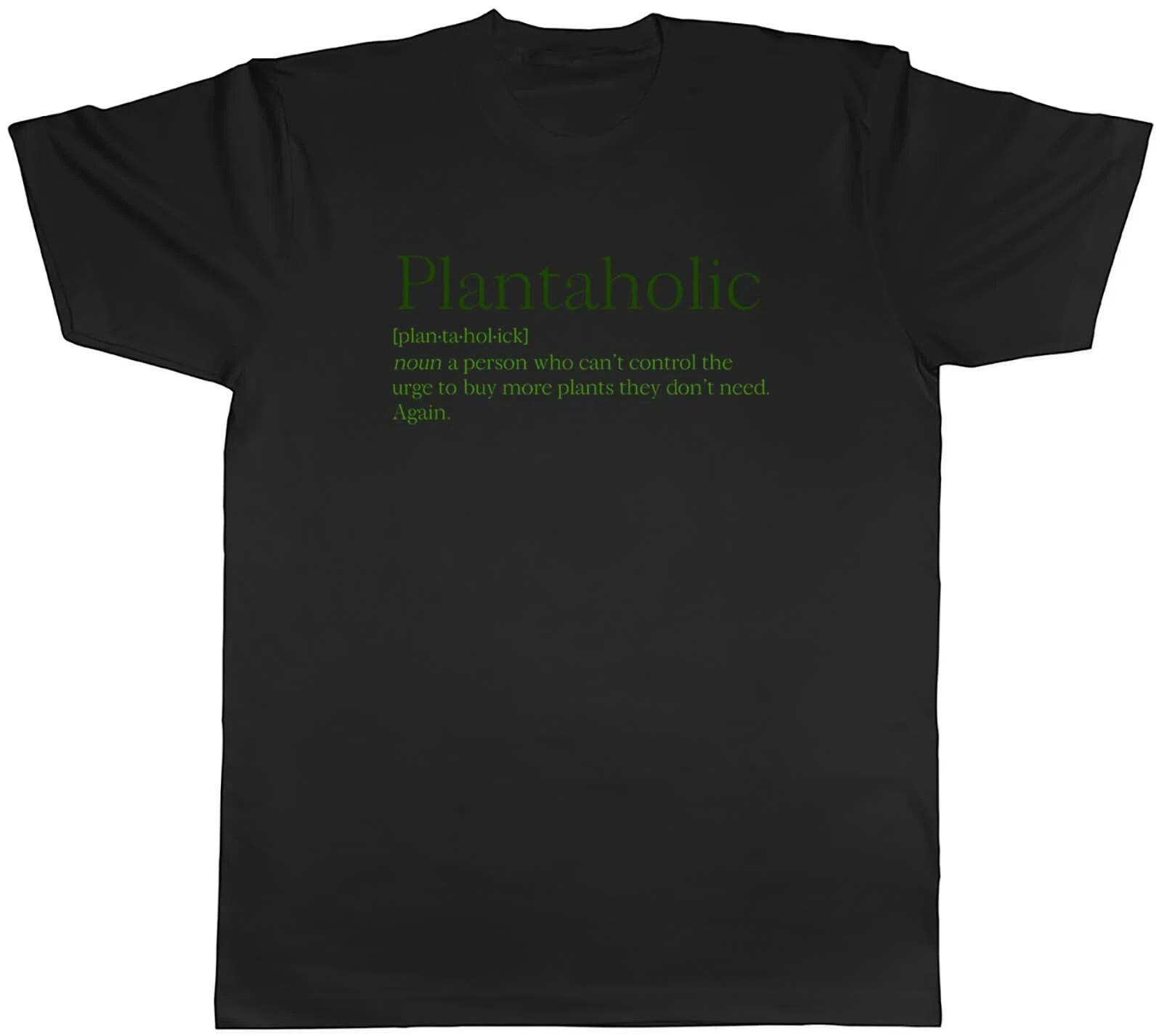 Plantaholic Definition Gardening Gardner Plant Mens Unisex T-Shirt Tee Gift XS