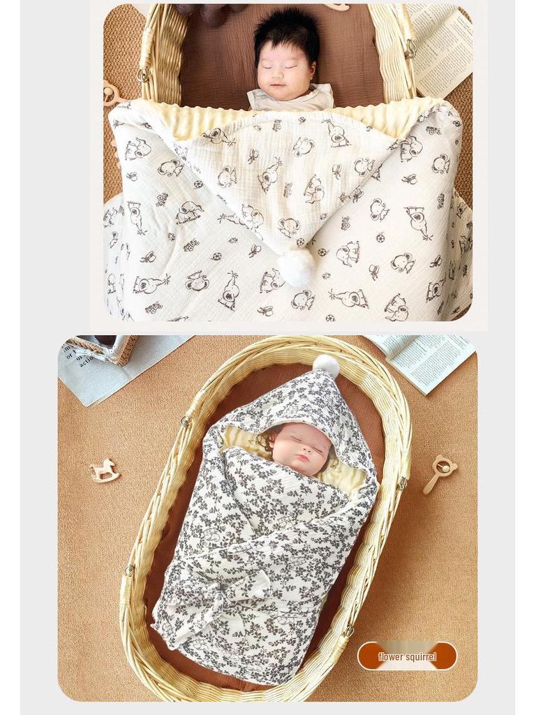 Four-Season Swaddle: Newborn Cotton Blanket for All-Year Comfort