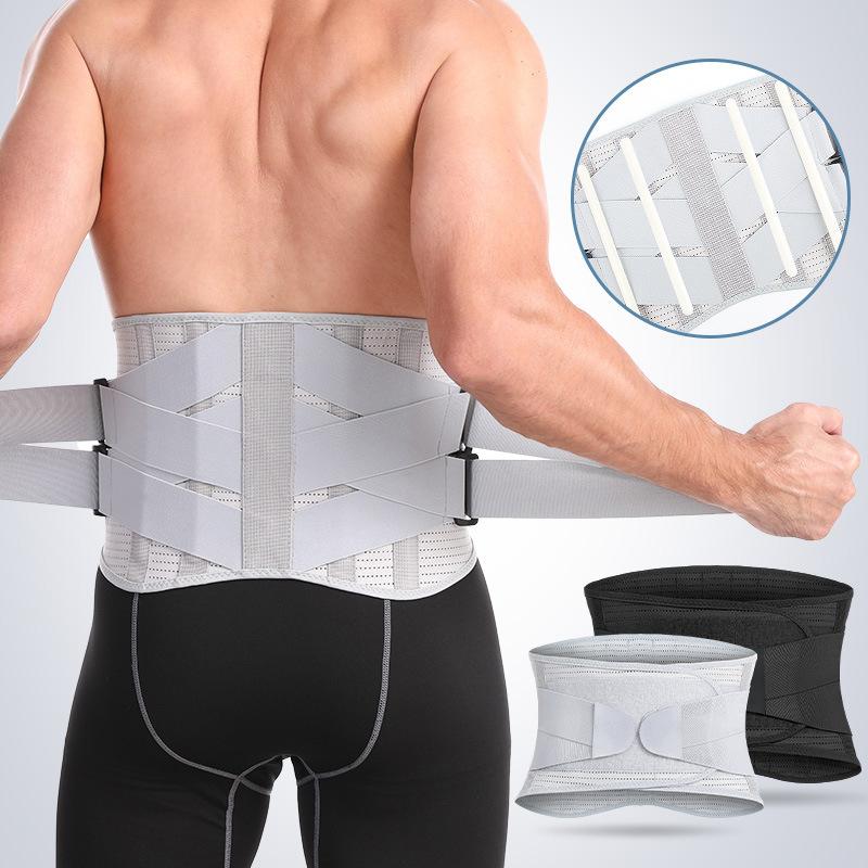 Professional Elastic Lower Back Support Brace with 6 Stay Strong Lumbar Support Adjustable for Relieve Waist Pain