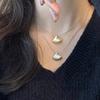 Stainless Steel Metal Shell Pendant Necklace for Women Waterproof Summer Gold Color Pvd Plated Statement Jewelry