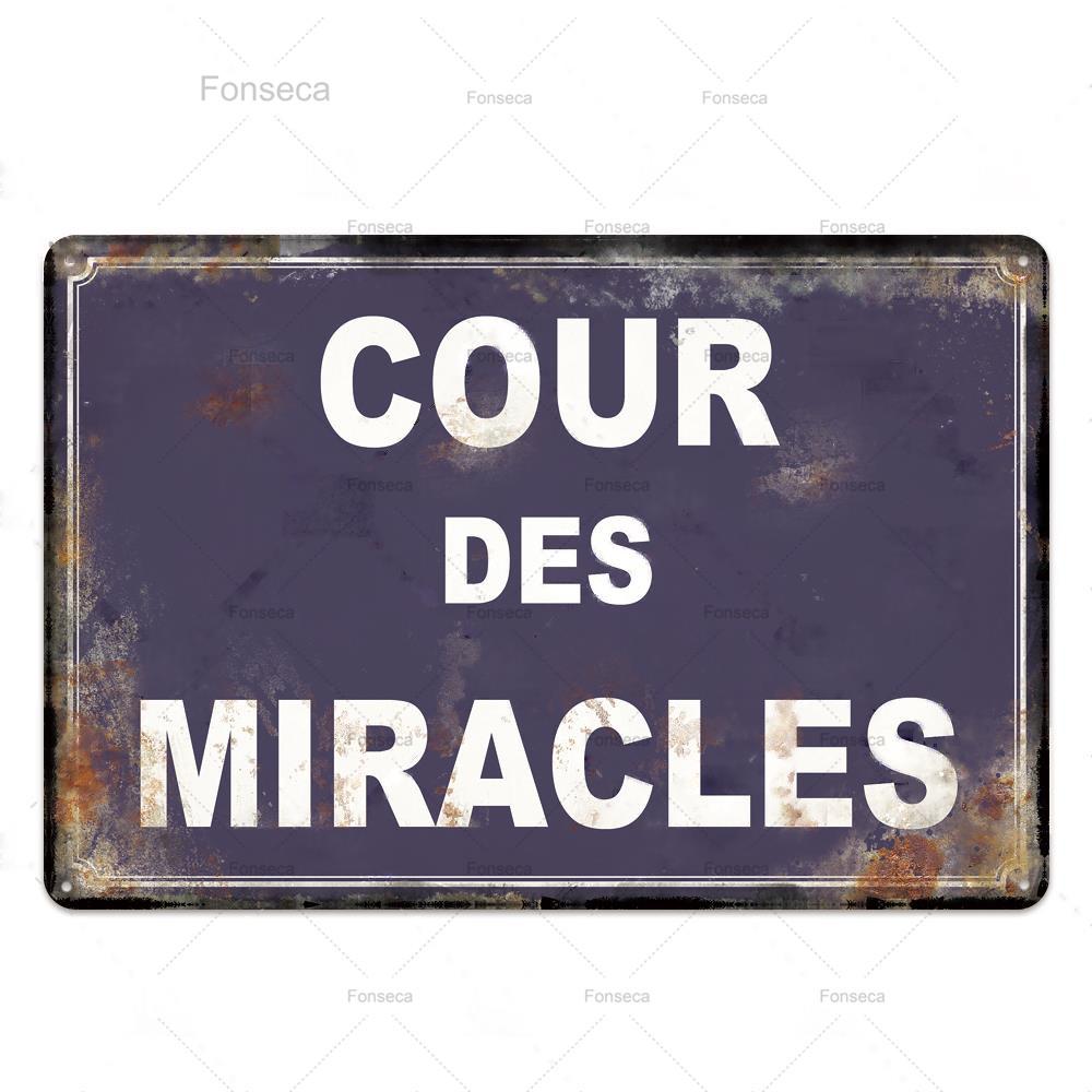 Place Des Aperos Plaque Metal Vintage French Retro Metal Tin Sign Bar Pub Club Wall Decor Iron Painting Decorative Plate