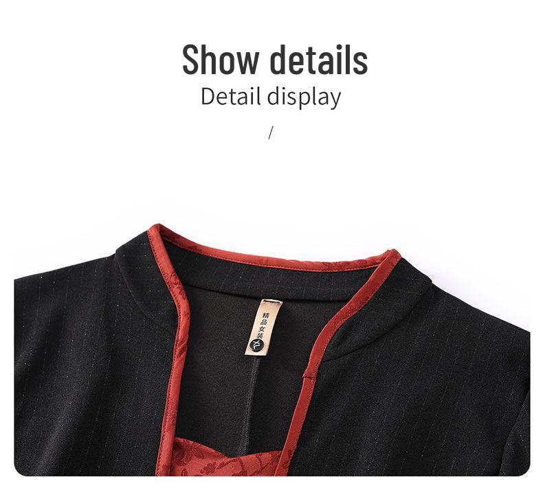 2026 Spring Suit: Stylish Two-Piece Top Set for Middle-Aged and Elderly Women