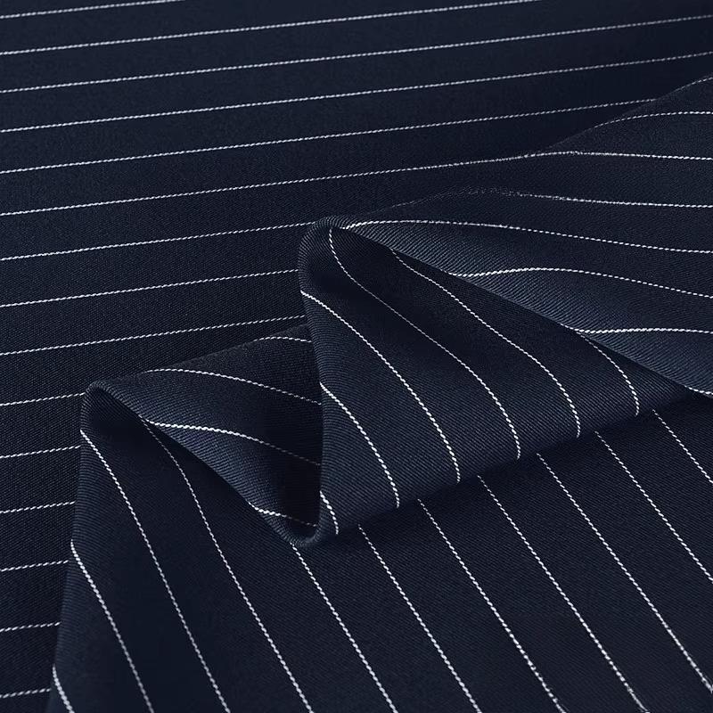 100/300/500cm Vertical Stripe Fabric Wrinkle Resistant Drapable Professional Suits Pant Dresses Office Apparel Textile Fabric