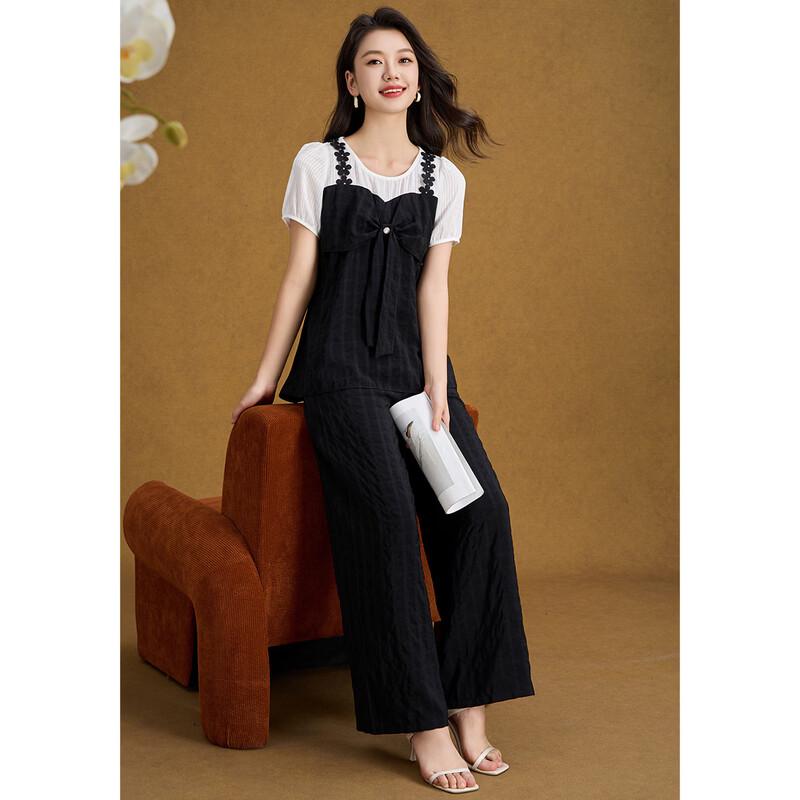 Meilannie Women s Summer Casual Two-Piece Set 3XL
