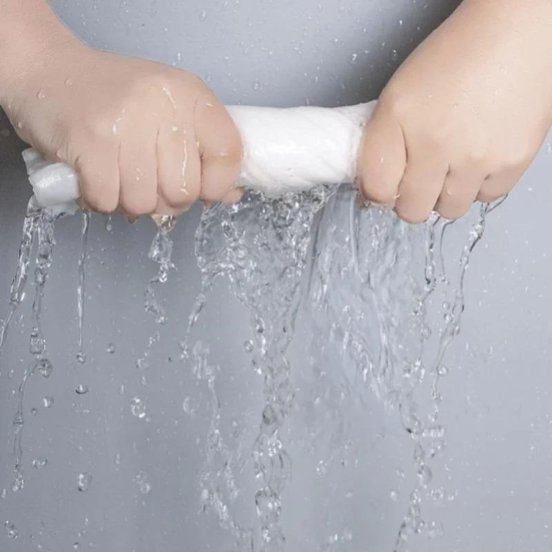 Washable Kitchen Paper Towels, 25×25CM Dual-Use Dry & Wet Cleaning Cloth, Disposable Dishwashing Wipes for Household Cleaning