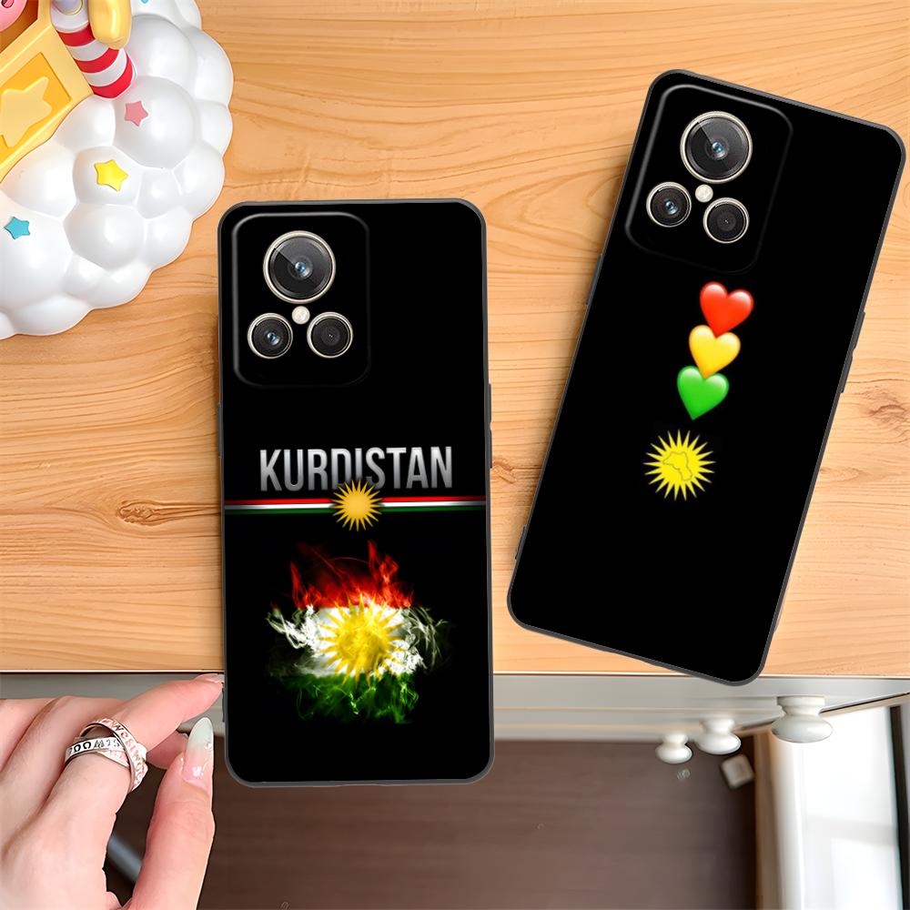 Kurdistan Flag Matte TPU Mobile Phone Case for Realme 15 14 13 12 11 10 9 Pro Plus T i Lite 5G Colorful Printing Cover