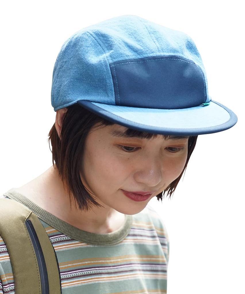 Nakota LINEN COOL JET Linen Cool Jet Long and Large Solid Size L Circumference Blue CAP, Cap, Brim, Men's Women's, Lightweight, Sizes, Outdoor,