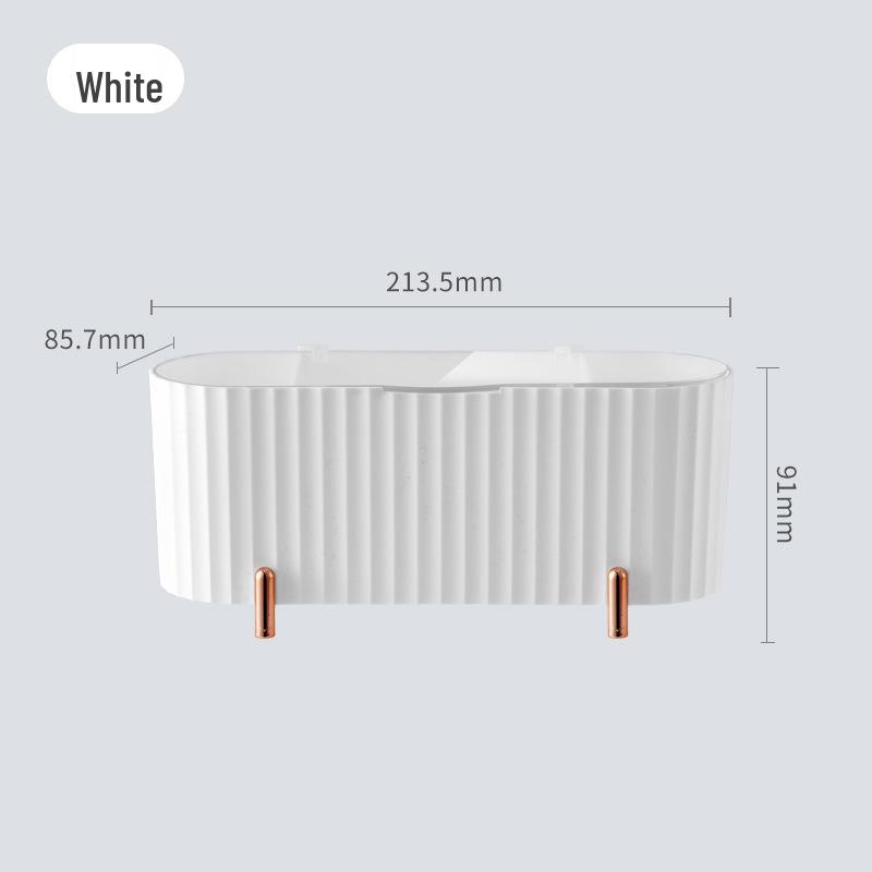 Transparent Dustproof Cosmetic Organizer: Cotton Swab, Makeup Remover, Sponge, Lipstick Storage Box with Lid.