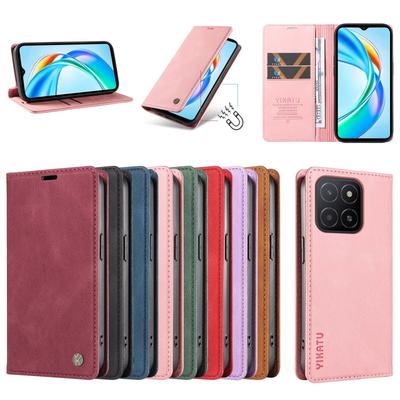 Wallet Magnetic Skin Friendly Card Slot Flip Leather Case For Huawei Honor 50 5G 20 20s Pro 10 9 8 Lite 8s 8A 7s 7A Mini Cover