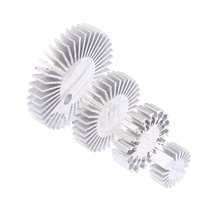 Cob Radiator Diameter 25/37.5/40/48/50/53/60/65/67Mm High Power Led Heatsink Sunflower Solid Radiator Round Alloy Aluminum
