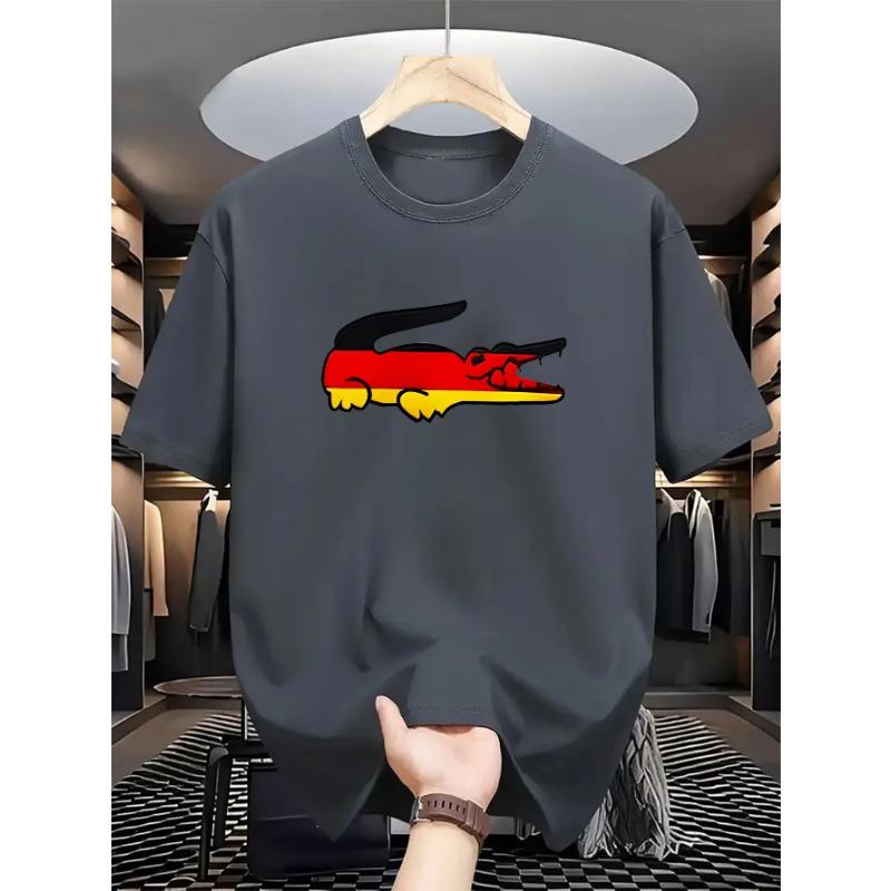 Summer Men s American Style Casual Breathable Loose Comfortable Street Round-neck Printed Short-Sleeve T-Shirt L