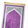 Classic Islamic Praying Mat Polyester Embroidered Wedding Decor Rectangular Velvet Prayer Rug for