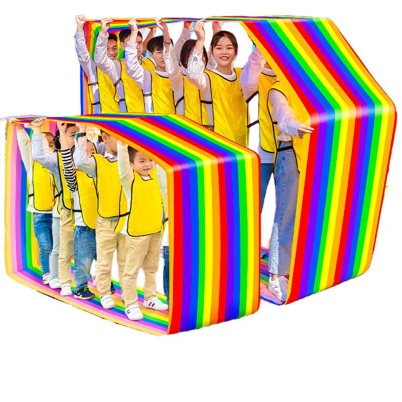 Covoraș de Alergare Distractiv din Pânză Oxford cu Role - Joc de Colaborare Multi-persoane pentru Team Building și Învățare Activitate în Aer Liber pentru Tineri și Adulți