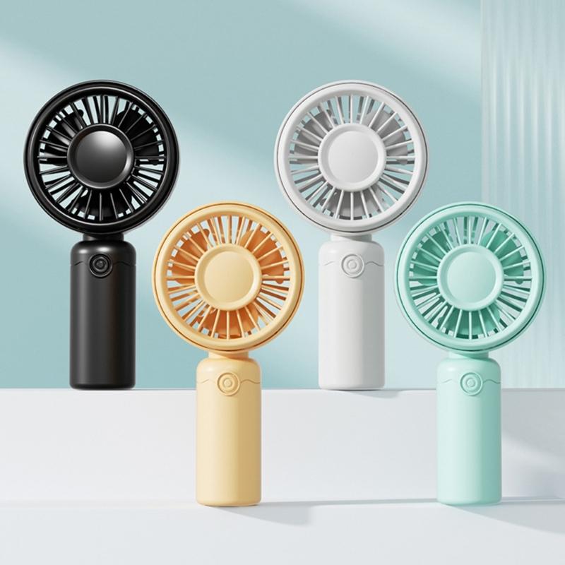 Portable Handheld USB Mini Fan with One Button 3 Speed Use for Dorm Rest, Office Desk, and Daily Carry Cooling