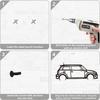 1 szt. 1 szt. Metalowa Sztuka Ścienna Sylwetka, Metalowa Sztuka Ścienna Mini Cooper, Znak Garażowy Wiszący na Ścianę Dom