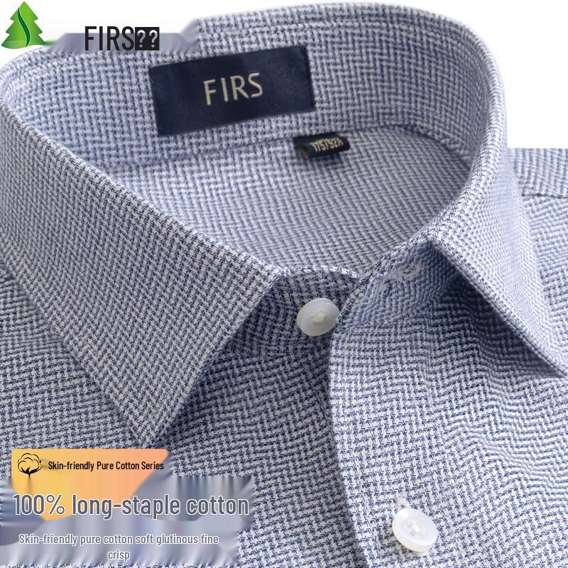 Shanshan Men's Pure Cotton Flannel Long-Sleeve Shirt