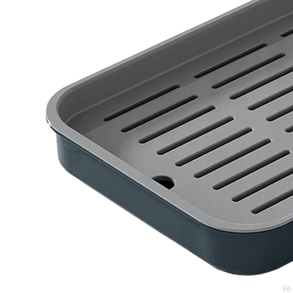 Drain Board Serving Tray Dish Large Multiuse Kitchen Organizer Tea Set for