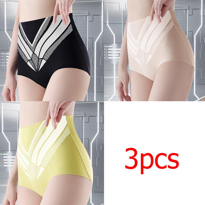 Tummy-tucking Shaping Panties Underwear Breathable Hip-lifting Invisible Shaping High-waisted Trousers for Women