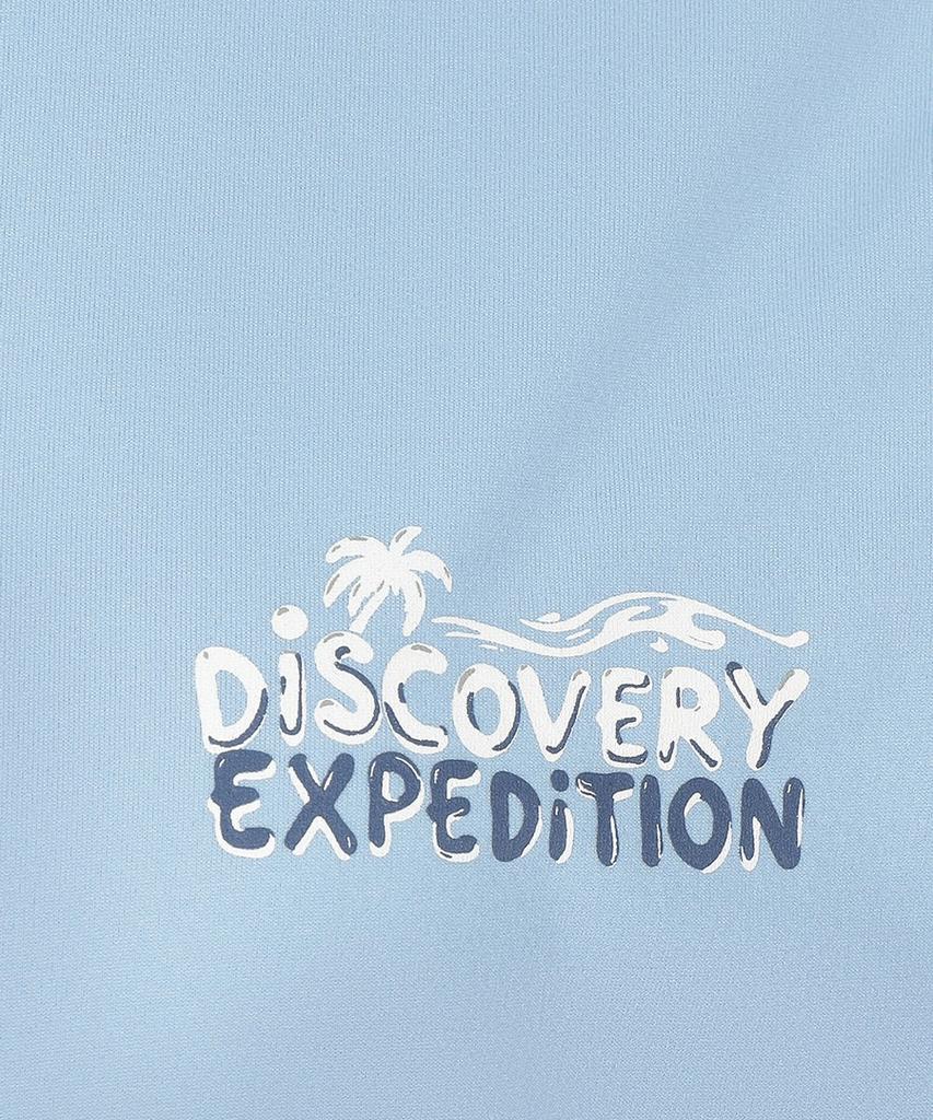 DISCOVERY EXPEDITION Women'S Essential Short Sleeve Crop Cover-Up (L/Blue)