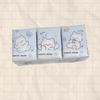 9 Packs Bear Pattern Portable Mini Tissue Paper Napkins Handkerchief Tissue Bear Cartoon Pattern Portable Small Bag Tissue