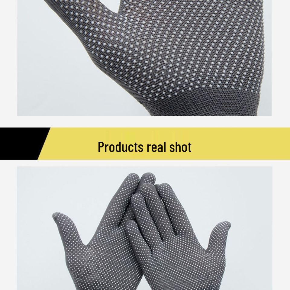 Dünne Nylon Anti-Rutsch-Arbeitshandschuhe: Atmungsaktiver, verschleißfester Schutz für Männer und Frauen