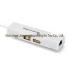 4-in-1 USB-C Hub with RJ45 100Mbps Network Converter for Laptops and Desktops