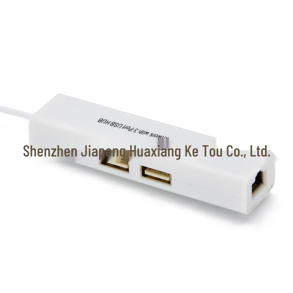 4-in-1 USB-C Hub with RJ45 100Mbps Network Converter for Laptops and Desktops