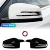 1 Pair Glossy Black For Mercedes Benz W176 W246 W212 W204 C117 X156 X204 W221 C218 Rearview Mirror Cover Caps Sticking
