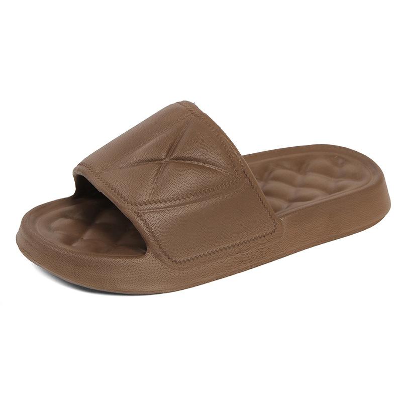 Slippers women wear outside summer home thick-soled hotel indoor bathroom non-slip bath sandals men
