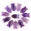 Ciondolo Piccolo Pesce 22mm con Sei Cristalli Sintetici Rari Fatto a Mano Materiali Naturali Levigato Liscio Fascino per Gioielli DIY
